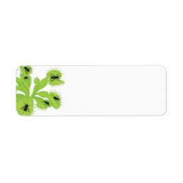 Venus Flytrap mit Flies-Labels