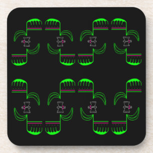 Venus Flytrap Muster Hard Plastic Untersetzer