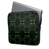 Venus Flytrap Muster Laptop Sleeve (Vorderseite Links)