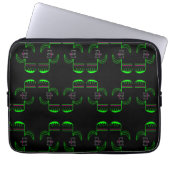 Venus Flytrap Muster Laptop Sleeve (Vorderseite)