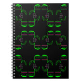 Venus Flytrap Muster Spiral Foto Notebook Notizblock (Vorderseite)