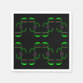 Venus Flytrap Musterpapier Napkin Serviette (Vorderseite)