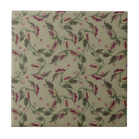 Venus Flytrap Pflanze Tile Fliese (Vorderseite)