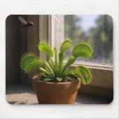 Venus Flytrap Plant With Flies Mousepad (Vorne)