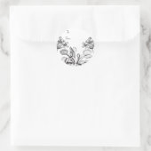 Venus Flytrap Runder Aufkleber (Tasche)