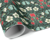 Venus Flytrap und Blue Butterfly Geschenkpapier (Rolleneckpunkt)