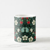 Venus Flytrap und Blue Butterfly Kaffeetasse (Mittel)