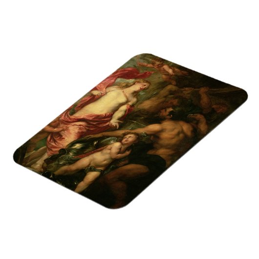 Venus frage Vulkan für die Rüstung von Aeneas (Öl Magnet (Linke Seite)