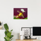 Venus Frauenschuh Orchidee Poster (Heimbüro)