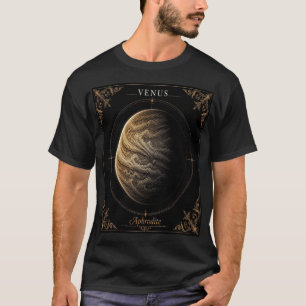 Venus Himmelsastronomie-Illustration im Vintage-St T-Shirt