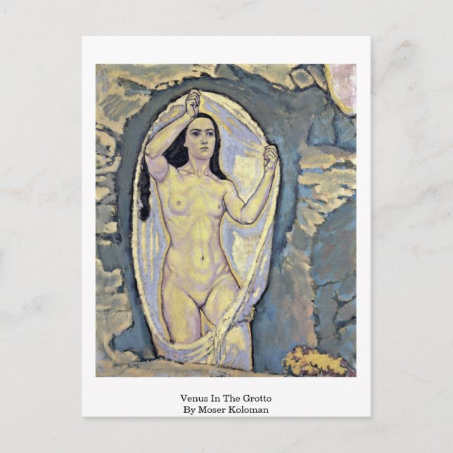 Venus im Grotto von Moser Koloman Postkarte (Vorderseite)