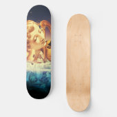 Venus im Wasser. Skateboard (Vorderseite)