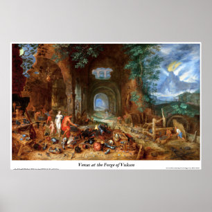 Venus in der Schmiede des Vulkan Poster