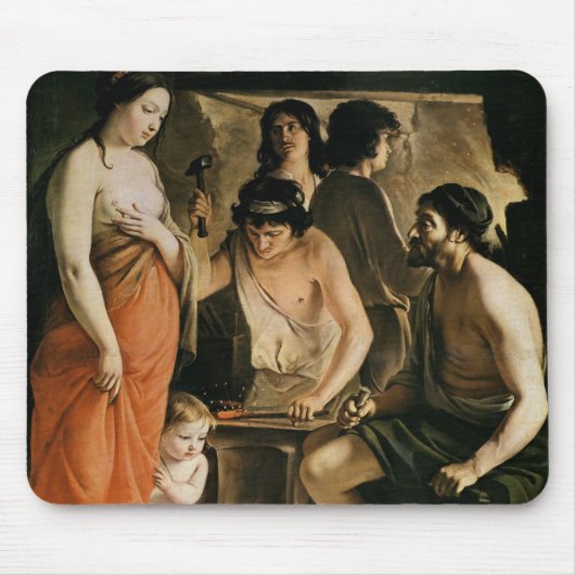 Venus in Vulcans Schmiede, 1641 Mousepad (Vorne)