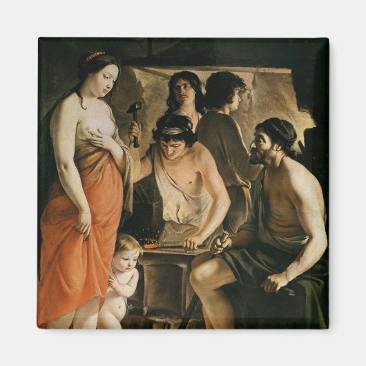 Venus in Vulkanschmiede, 1641 Magnet (Vorne)