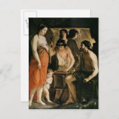 Venus in Vulkanschmiede, 1641 Postkarte (Vorne/Hinten)