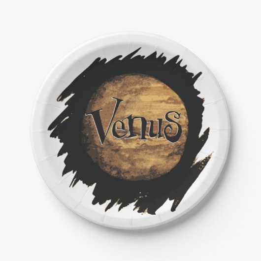 Venus Ink Drawing Pappteller (Vorderseite)