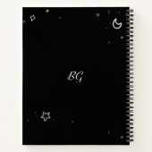 Venus Libra Monogram Cosmic Typografy Cool Notizblock (Rückseite)