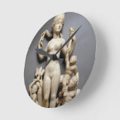 Venus mit putti, einem Triton und einem Delphin, Runde Wanduhr (Winkel)