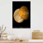 Venus mit sichtbarer und Radarleuchten Poster (Küche)