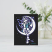 Venus Moon Celestial Fairy Fantasy Postcard Postkarte (Stehend Vorderseite)