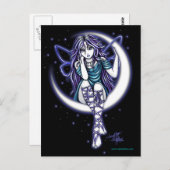 Venus Moon Celestial Fairy Fantasy Postcard Postkarte (Vorne/Hinten)