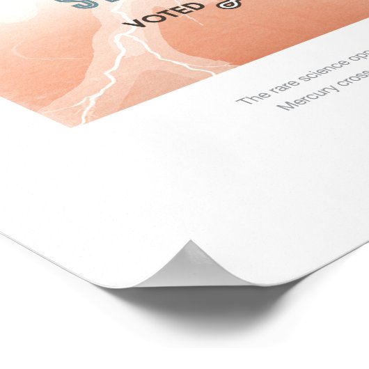 Venus Obsevatory für Mars für die Durchreise Ferie Poster (Ecke)