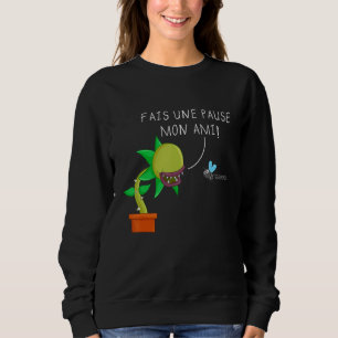 Venus Pflanze Carnivore Dionée Botanical Fly Catch Sweatshirt