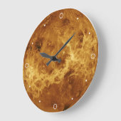 Venus Planet Solar System Libra Liebe Orange Große Wanduhr (Winkel)
