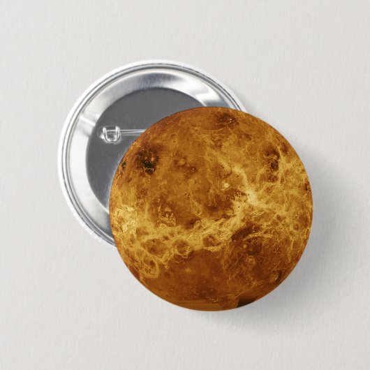 Venus-Planeten-Foto Button (Vorne & Hinten)
