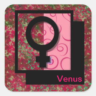 Venus Quadratischer Aufkleber