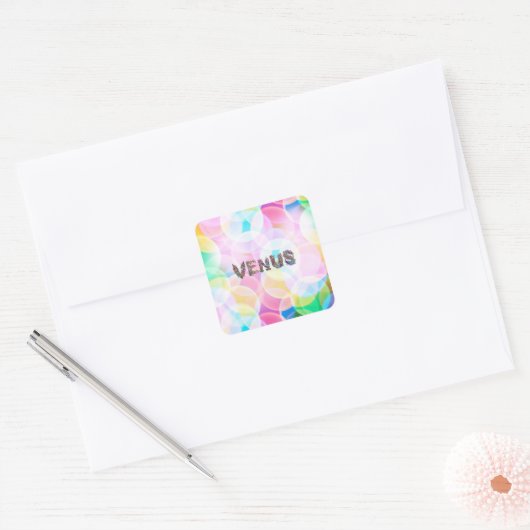 Venus Quadratischer Aufkleber (Umschlag)
