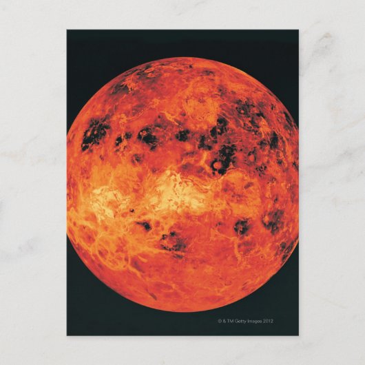 Venus, Radar Karte (Vorderseite)