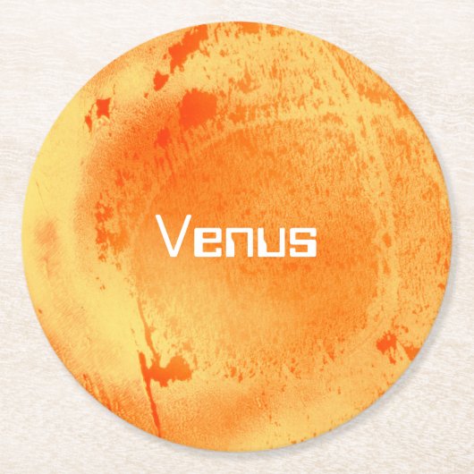 Venus Runder Pappuntersetzer (Vorderseite)