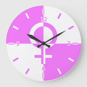 Venus symbol große wanduhr