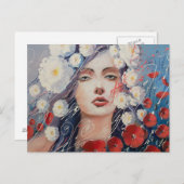 Venus-Tränen Postkarte (Vorne/Hinten)