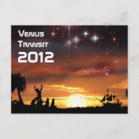 Venus Transit 2012 Postkarte