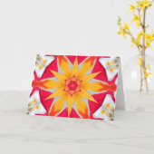 Venus Transit Sonnenblume Karte (Gelbe Blume)