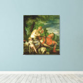 Venus und Adonis, 1580 Leinwanddruck (Insitu (Holzboden))