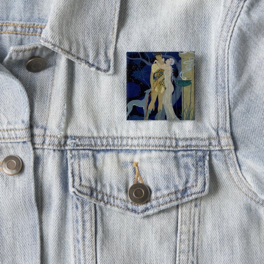 Venus und Adonis (Farbelitho) Button (Beispiel)