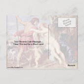 Venus und Adonis von Peter Paul Rubens Postkarte (Rückseite)