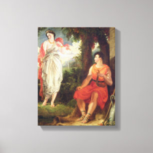 Venus und Anchises, 1826 (Öl auf Leinwand) Leinwanddruck