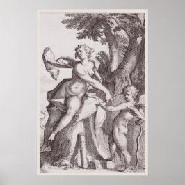 Venus und Cupids Pfeil - Zeitlose mythische Kunst Poster