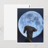Venus und der Mond Postkarte (Vorne/Hinten)