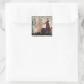 Venus und die Graces Quadratischer Aufkleber (Tasche)