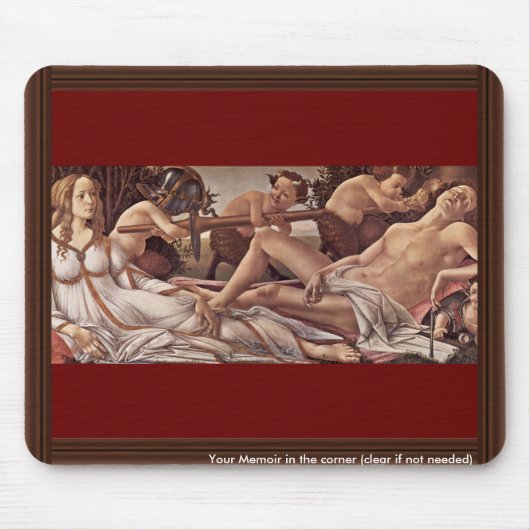 Venus und Mars durch Botticelli Sandro (beste Mousepad (Vorne)