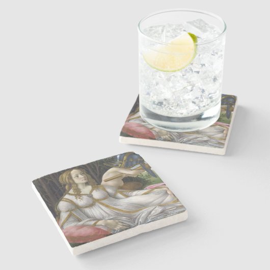 Venus und Mars durch Sandro Botticelli Steinuntersetzer (Seitenansicht)