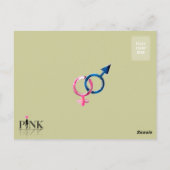 Venus und Mars Postkarte (Rückseite)