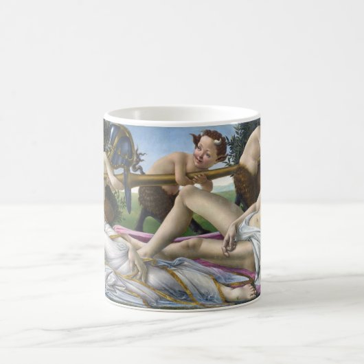 Venus und Mars, Sandro Botticelli Kaffeetasse (Mittel)