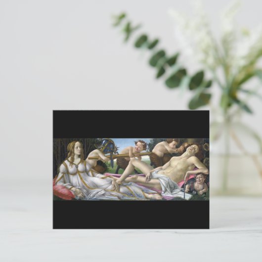 Venus und Mars, Sandro Botticelli Postkarte (Stehend Vorderseite)